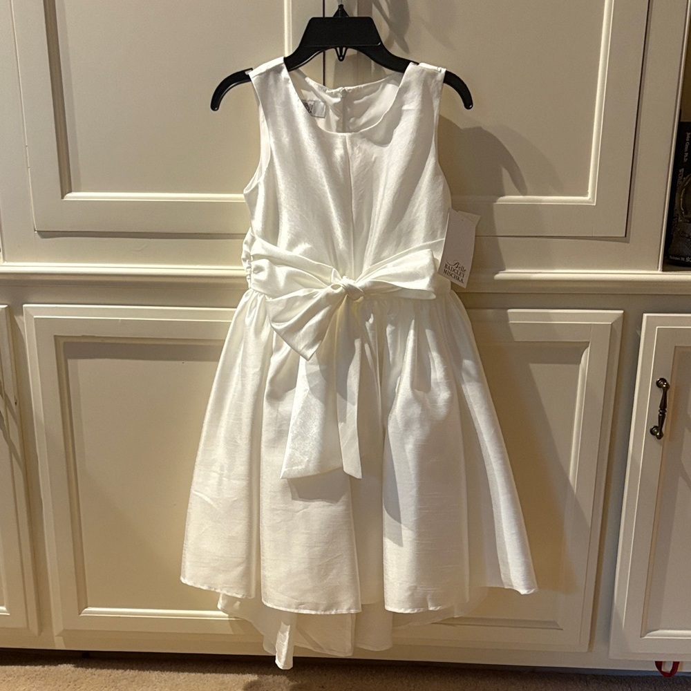 Badgley Mischka White Formal Kids Dress